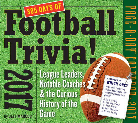 365 Days of Football Trivia! Page-A-Day Calendar 2017