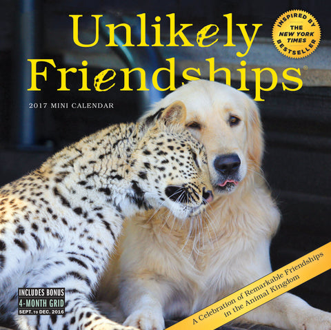 Unlikely Friendships Mini Wall Calendar 2017