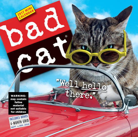 Bad Cat Mini Wall Calendar 2017