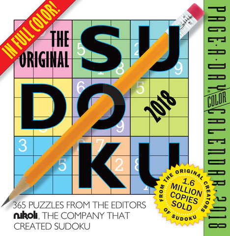 The Original Sudoku Page-A-Day Calendar 2018