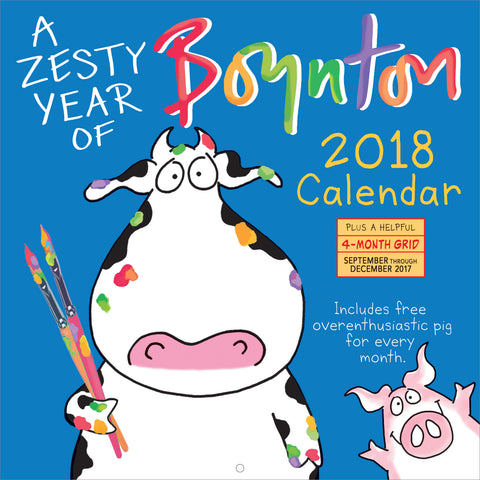 A Zesty Year of Boynton Wall Calendar 2018