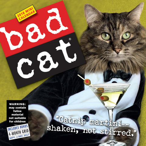 Bad Cat Mini Wall Calendar 2018