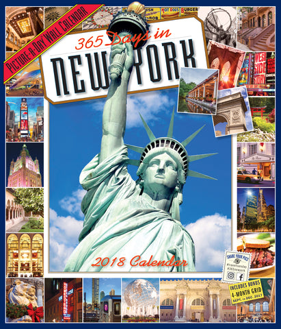 365 Days in New York Picture-A-Day Wall Calendar 2018