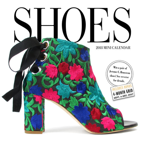 Shoes Mini Wall Calendar 2018