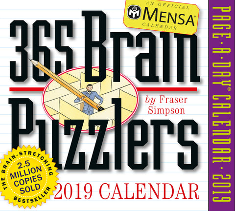 Mensa 365 Brain Puzzlers Page-A-Day Calendar 2019