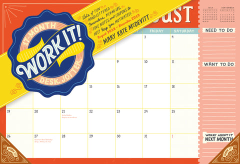 Work It! 17-Month Desk Jotter 2019