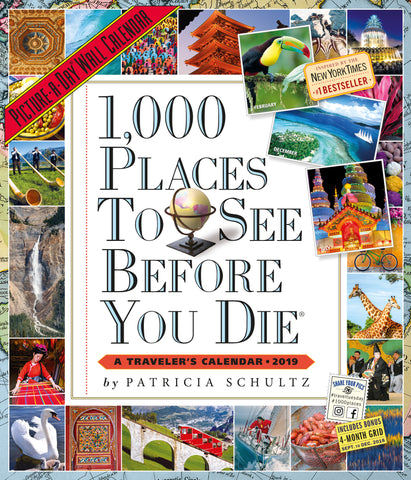 1,000 Places to See Before You Die Picture-A-Day Wall Calendar 2019