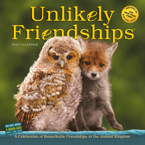 Unlikely Friendships Wall Calendar 2019