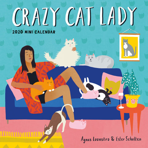 Crazy Cat Lady Mini Wall Calendar 2020