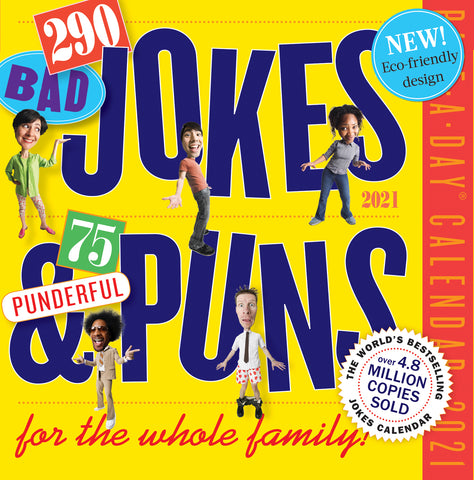 290 Bad Jokes & 75 Punderful Puns Page-A-Day Calendar 2021