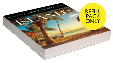 Islands Page-A-Day Gallery Calendar 2021 Refill Pack