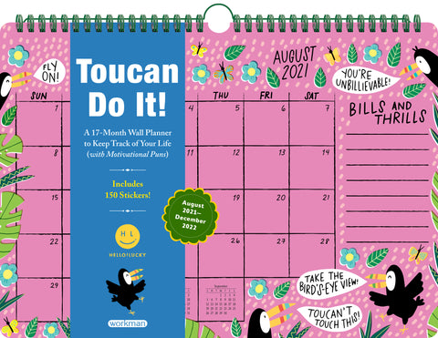 Toucan Do It 17-Month Wall Calendar 2022