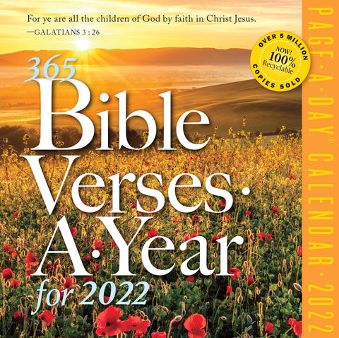 365 Bible Verses-A-Year Page-A-Day Calendar 2022