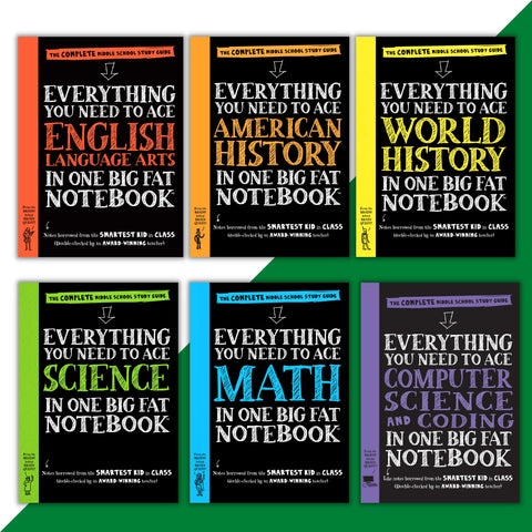 Big Fat Notebook Middle School 6-book set