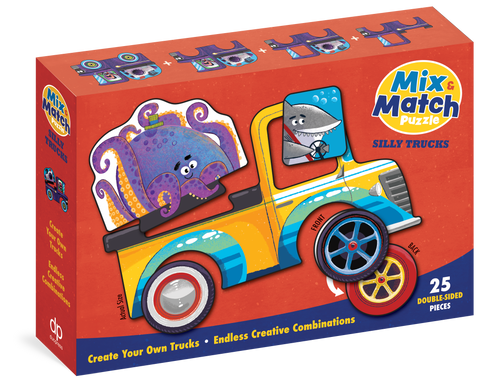 Mix & Match Puzzle: Silly Trucks